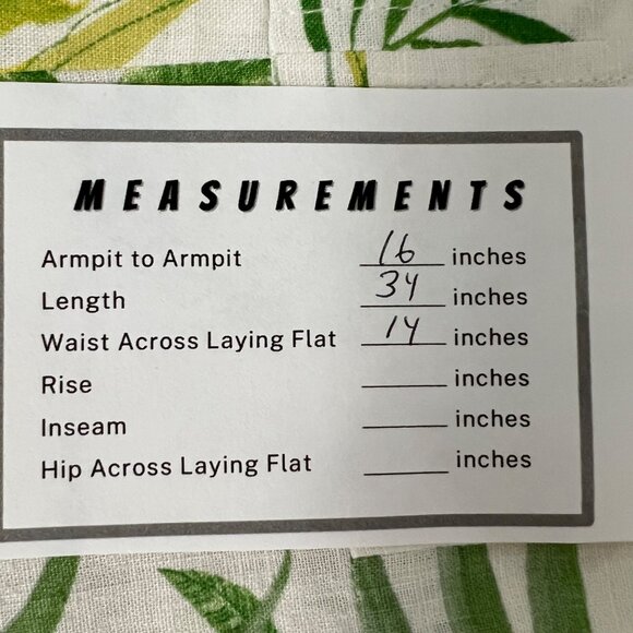 A Loves A Womens Floral Linen Blend Mini Dress Green Cream Sleeveless size 4 - Picture 13 of 13